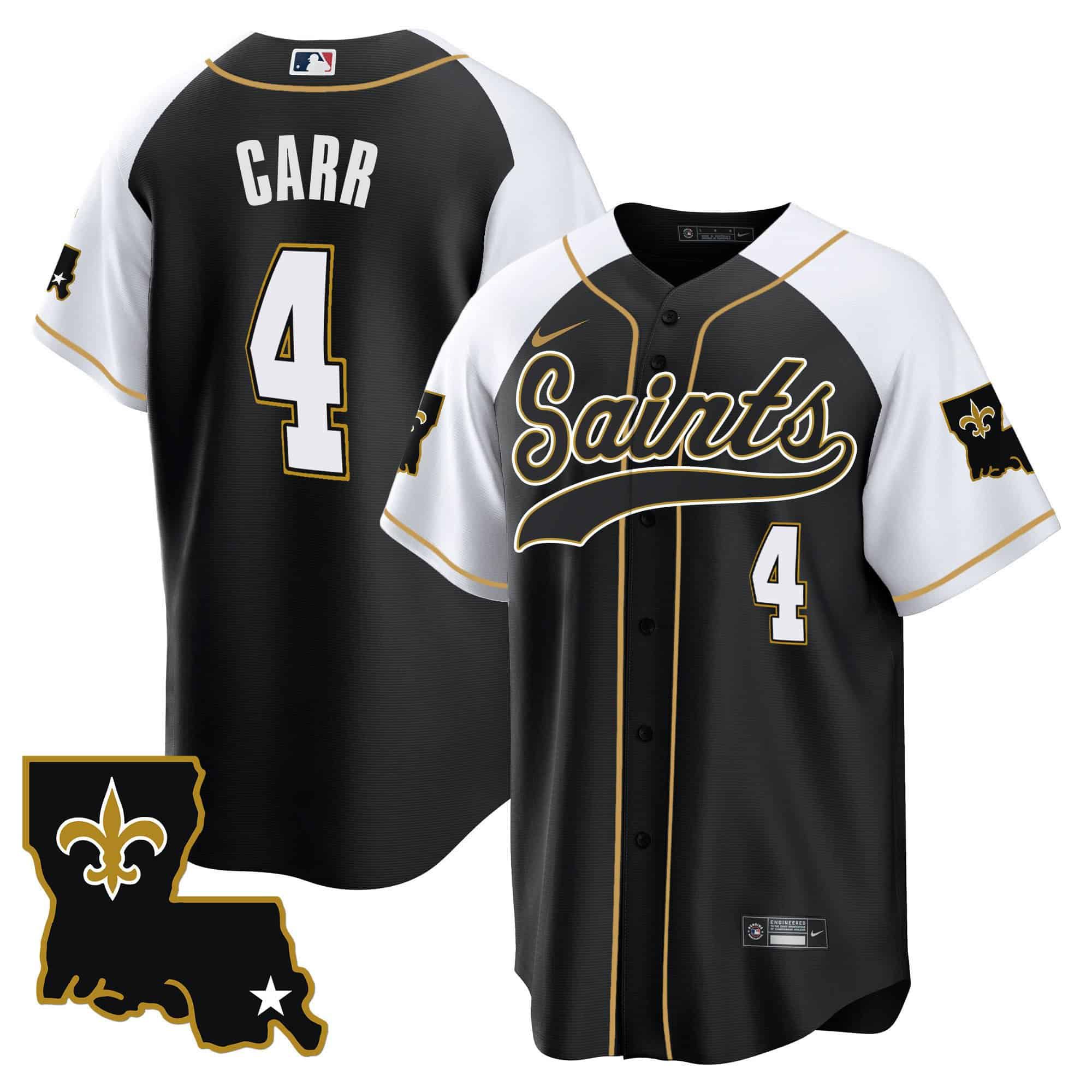 Men New Orleans Saints #4 Carr Black 2024 Nike 1987 Legacy Cool Base NFL Jersey->indianapolis colts->NFL Jersey